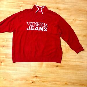 90s Venezia Knit Sweater Sz lg- Xl